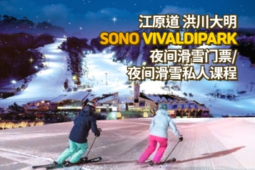 洪川大明 SONO VIVALDIPARK 夜间滑雪门票/夜间滑雪私人课程